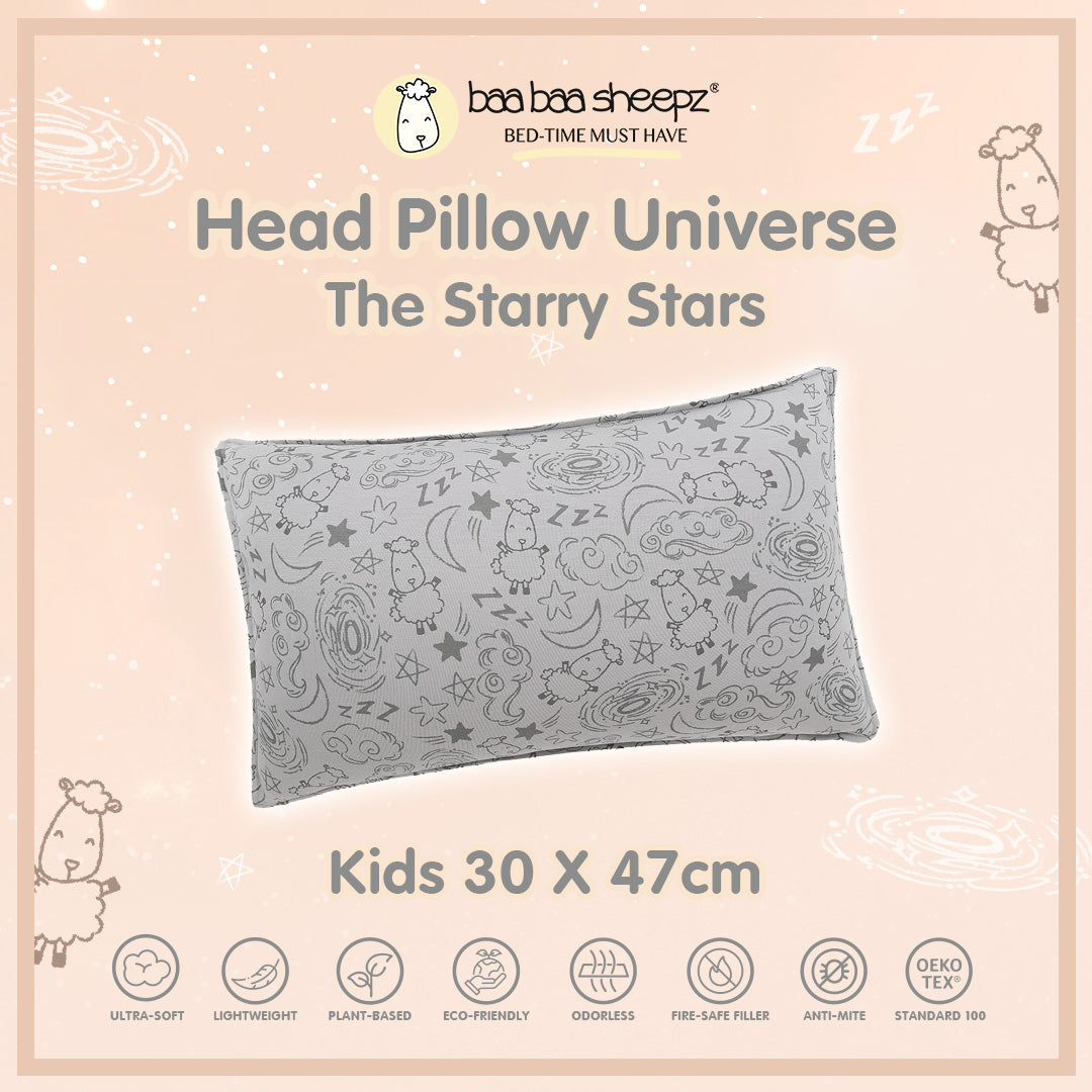 BBS Baa Baa In The Universe New Starry Star Head Pillow Kids 30X47cm