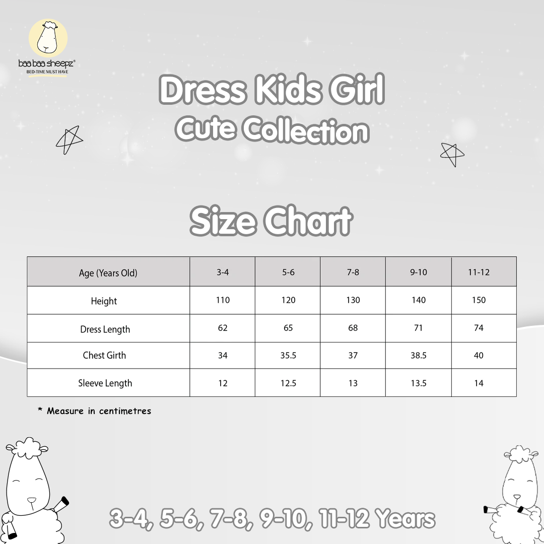 BBS Tiered Dress Cute Big Star & Head Grey Kids