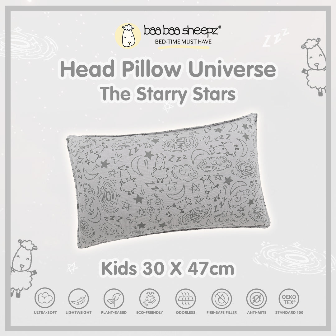 BBS Baa Baa In The Universe New Starry Star Head Pillow Kids 30X47cm