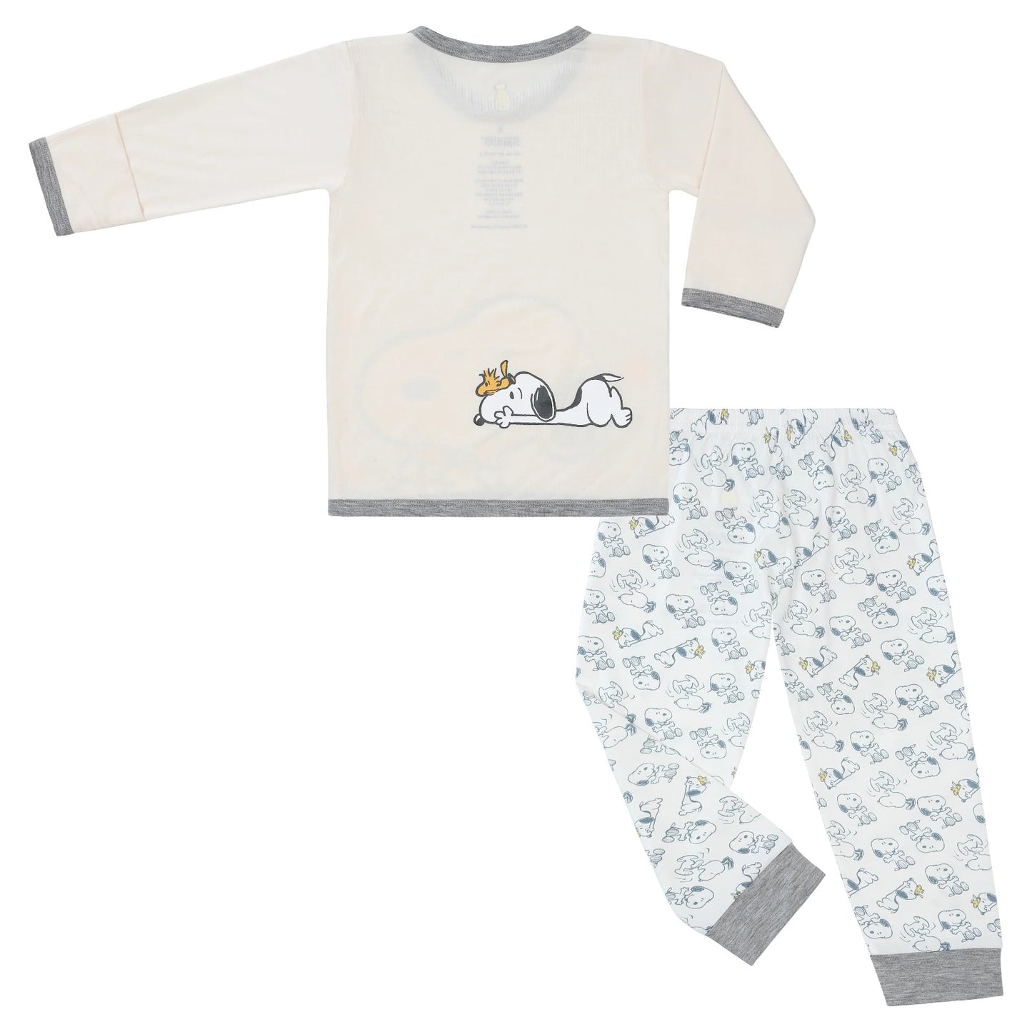 BBS X Snoopy Dreamland Doodles Pyjamas Set S05 Yellow + Pants S02 White