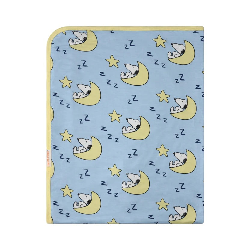 Baabaasheepz X Snoopy Double Layer Blanket S40 Blue - 36M