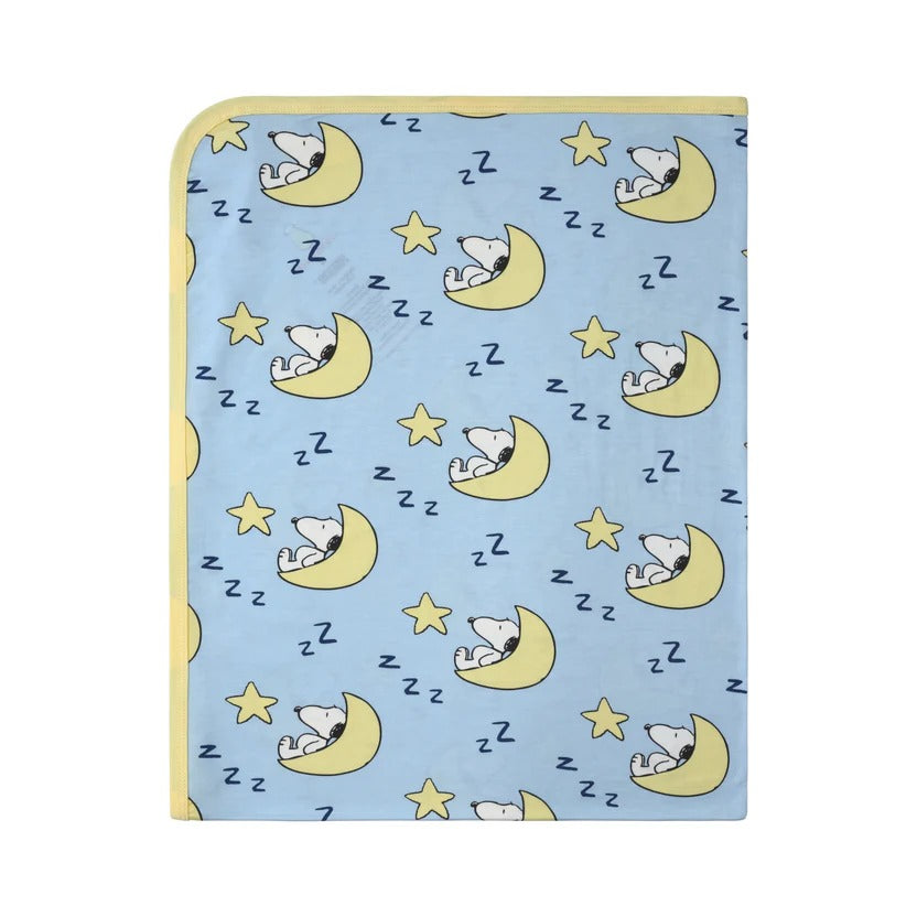 Baabaasheepz X Snoopy Single Layer Blanket S40 Blue - 36M