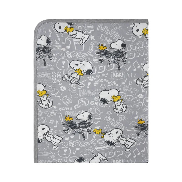 Baabaasheepz X Snoopy Single Layer Blanket S41 Grey - 36M
