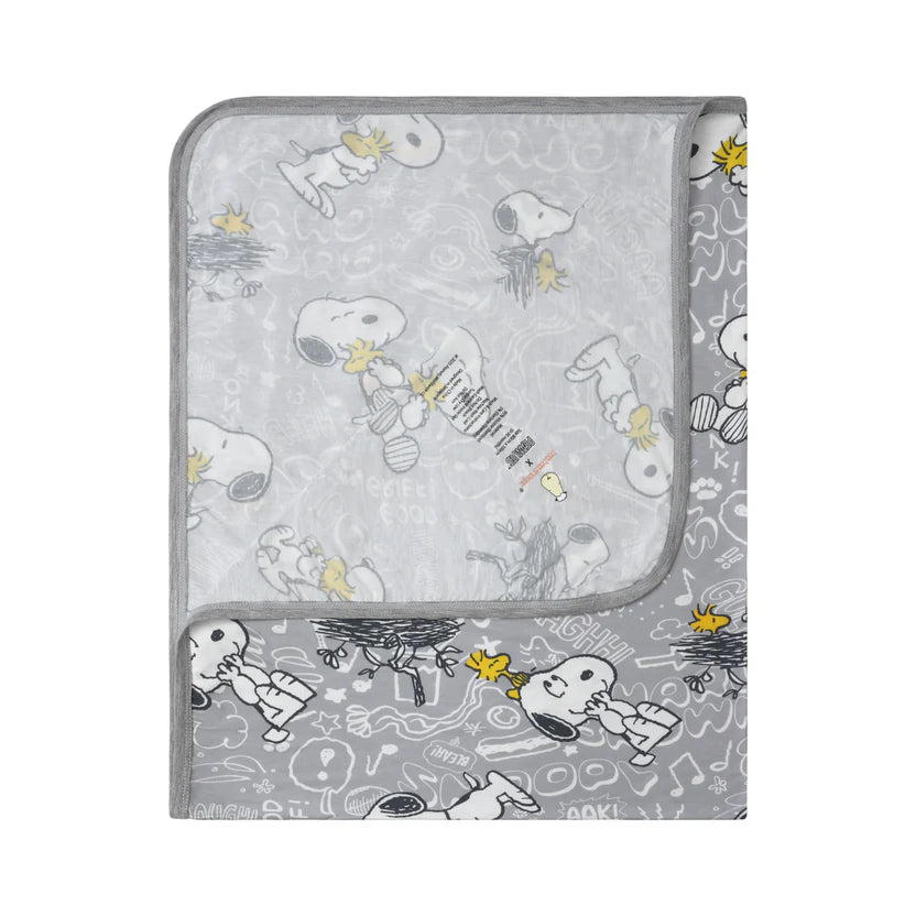 Baabaasheepz X Snoopy Single Layer Blanket S41 Grey - 36M