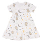 BBS Tiered Dress Goodnight Baa Baa White Kids 3-12 Years