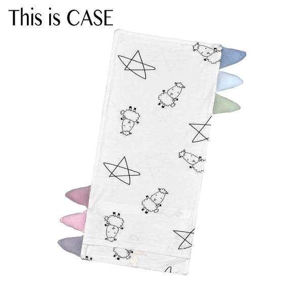 Baabaasheepz Buddy Case Cute Big Star & Sheepz White with Color tag S/M/L/XL