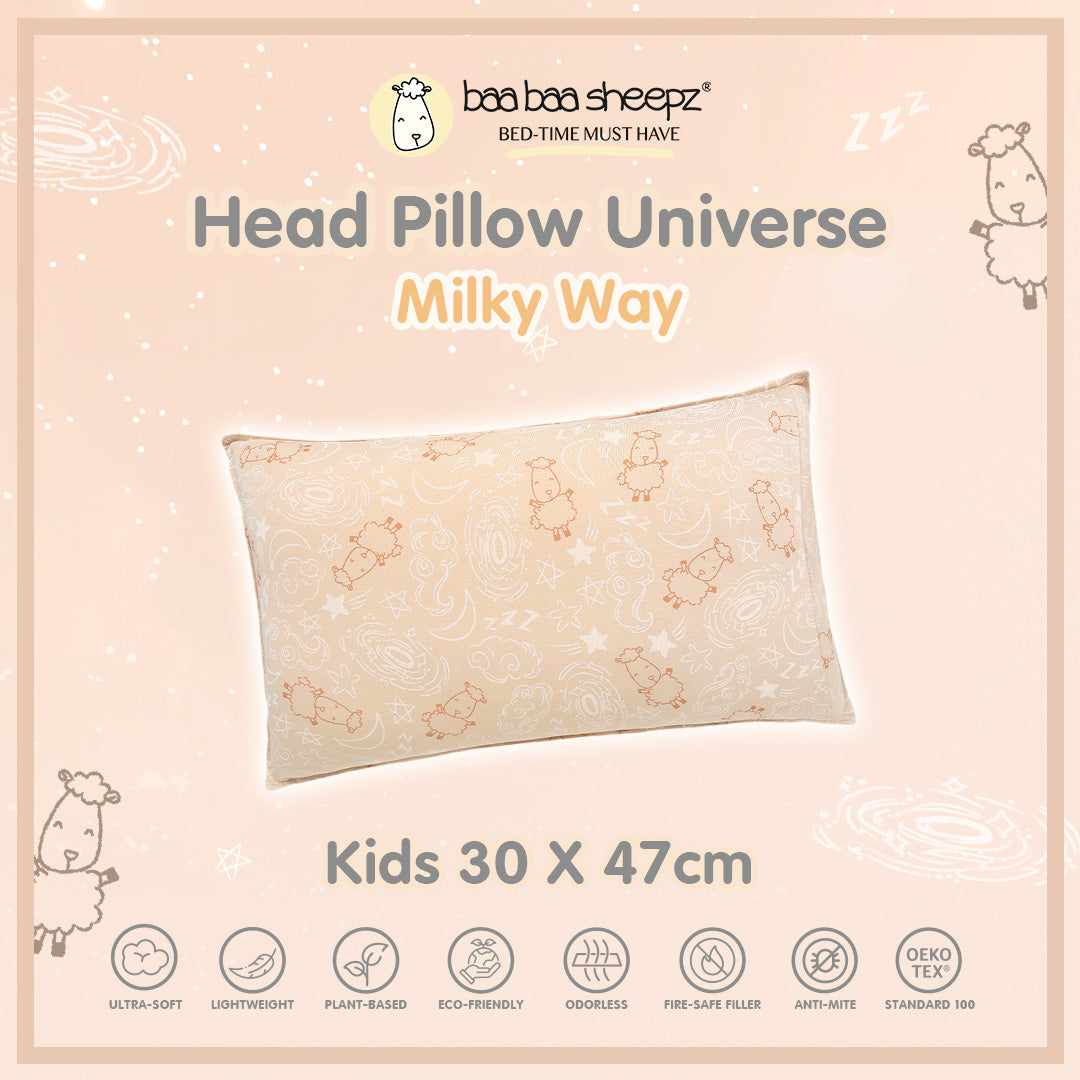 BBS Baa Baa In The Universe New Milky Way Head Pillow Kids 30X47cm