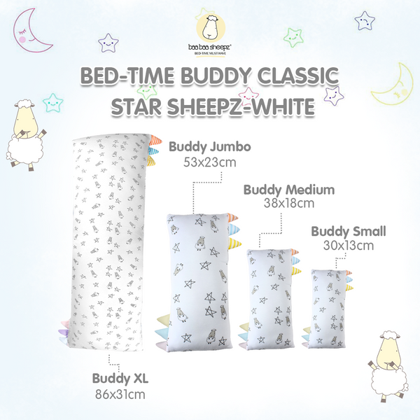 Baabaasheepz Bedtime Buddy Small Star & Sheepz with Color & Stripe tag (S/M/L/XL)