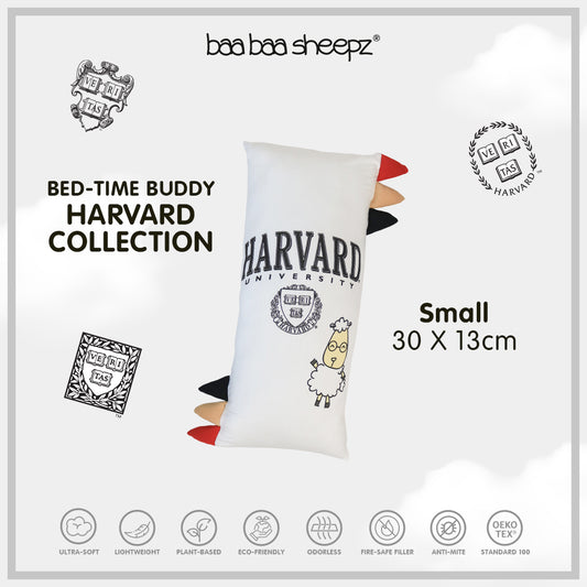 BBS Bedtime Buddy Harvard White HV02W with Color tag - Small (size 13x30cm)