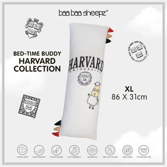 BBS Bedtime Buddy Harvard White HV02W with Color tag - XL (size 31x86cm)