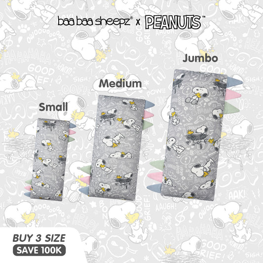BBS Bundle Snoopy Everyday Grey S45 Grey - 01 (Jumbo/Medium/Small)