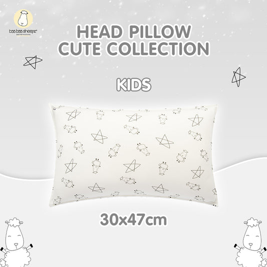 BBS Head Pillow Cute Big Star & Sheepz White - Kids