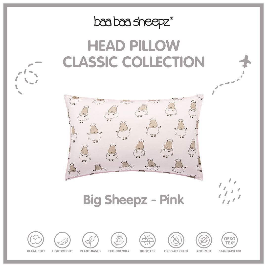 BBS Head Pillow Big Sheepz Pink - Kids