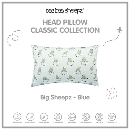BBS Head Pillow Big Sheepz Blue - Kids