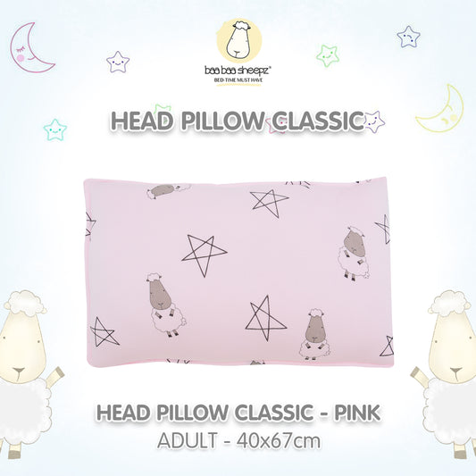 BBS Head Pillow Big Star Sheepz Pink