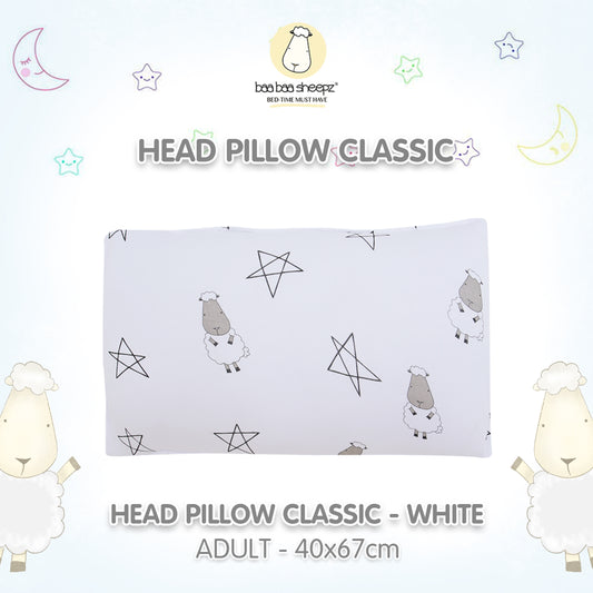 BBS Head Pillow Big Star Sheepz White