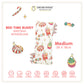 BBS Bedtime Buddy Sweetmas Wonderland White with Stripe tag - Medium (size 18x38cm)