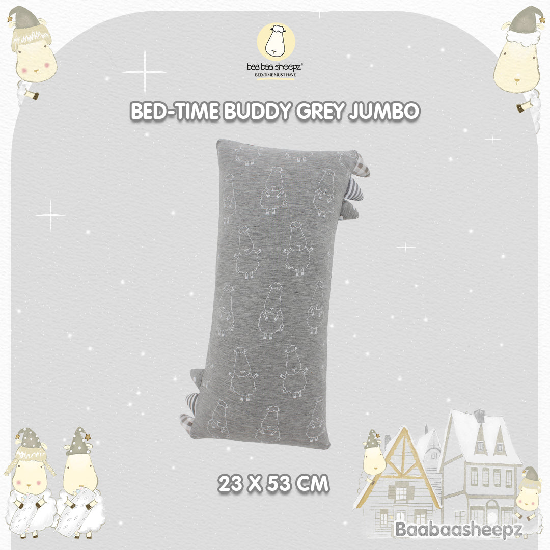 BBS Bedtime Buddy Big Sheepz Grey - Jumbo (size 23x53cm)