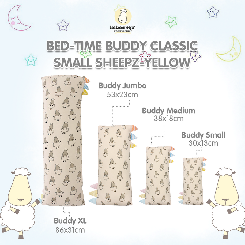 BBS Bedtime Buddy Small Sheepz with Color & Stripe tag (S/M/L/XL)