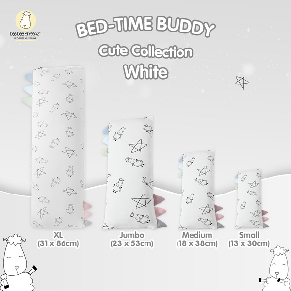 Baabaasheepz Bedtime Buddy Cute Big Star & Sheepz White with Color tag S/M/L/XL