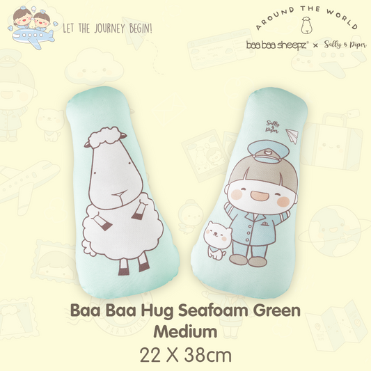 BBS Hug Buddy Baa Baa Sallyandpiper Medium Seafoam Green (size 22x38cm)
