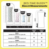 Baabaasheepz Bedtime Buddy Big Sheepz Grey with Stripe, Polka Dot & Checkers tag Grey (S/M/L/XL)