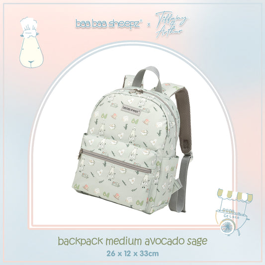 BBS Backpack Chef Medium Avocado Sage (size 26x33x12cm)