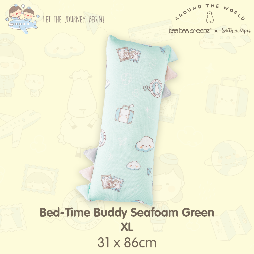 BBS Bedtime Buddy Sallyandpiper XL Seafoam Green (size 31x86cm)