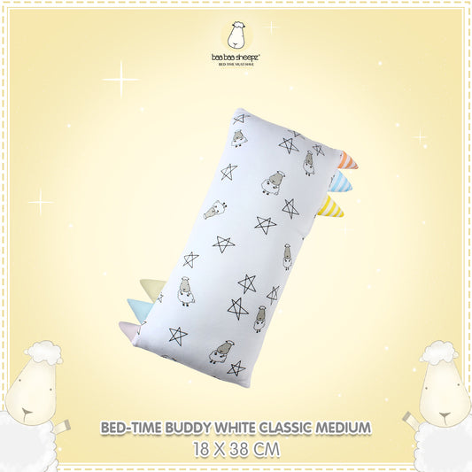 BBS Bedtime Buddy Small Star & Sheepz White with Color & Stripe tag - Medium (size 18x38cm)