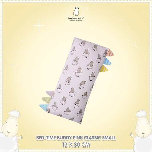 BBS Bedtime Buddy Small Sheepz Pink with Color & Stripe tag - Small (size 13x30cm)