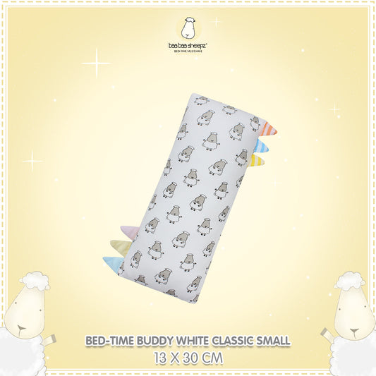 BBS Bedtime Buddy Small Sheepz White with Color & Stripe tag - Small (size 13x30cm)