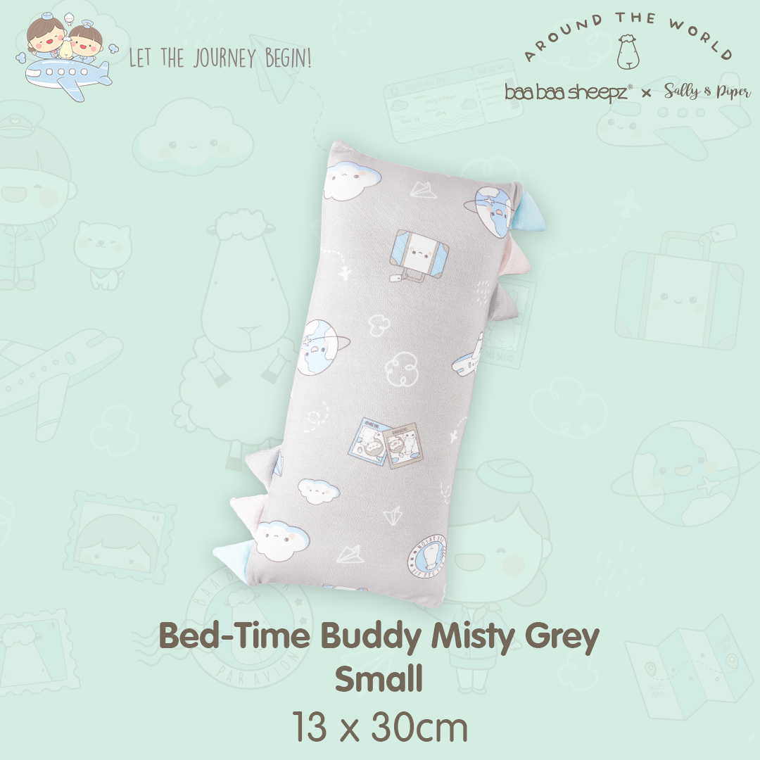 BBS Bedtime Buddy Sallyandpiper Small Misty Grey (size 13x30cm)