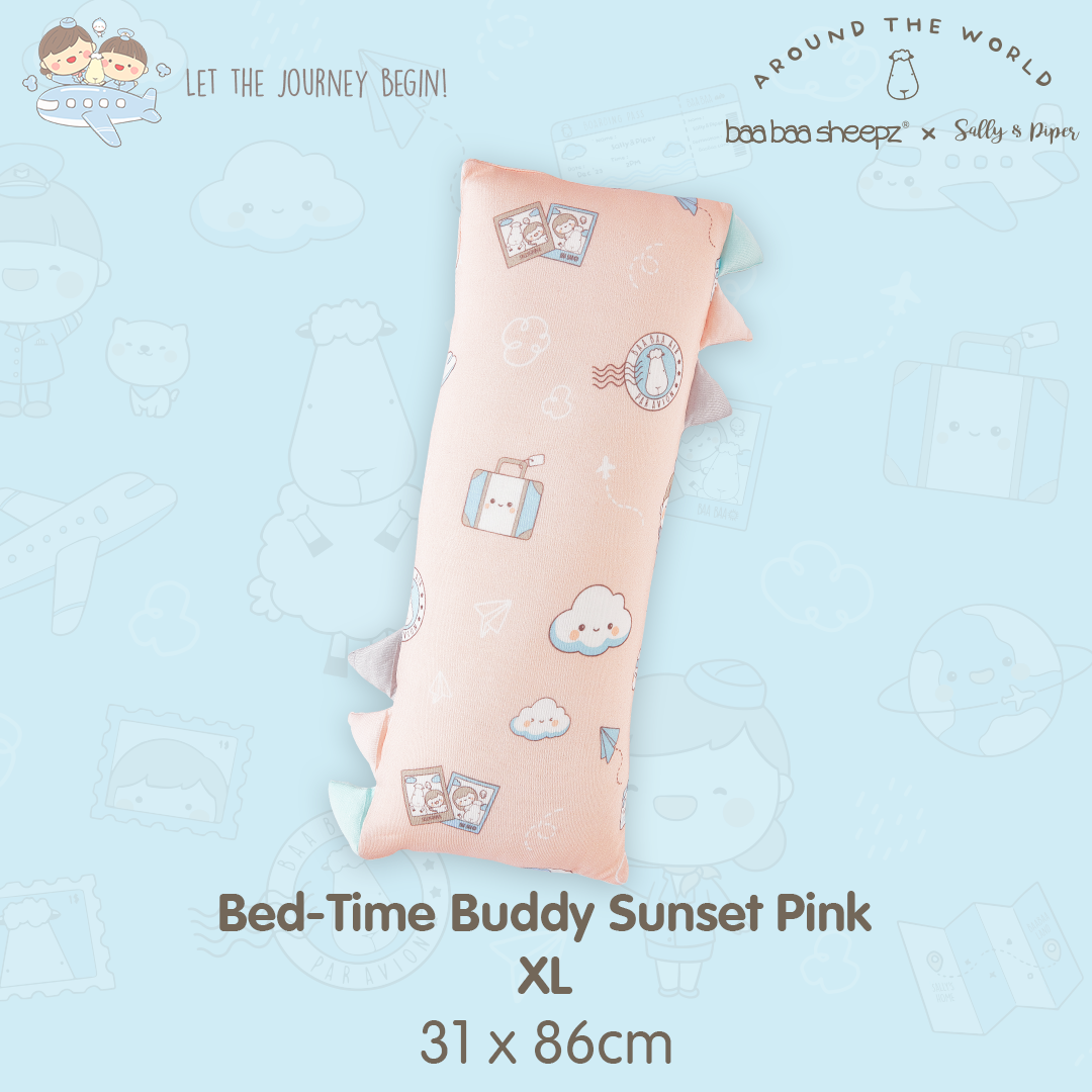 BBS Bedtime Buddy Sallyandpiper XL Sunset Pink (size 31x86cm)