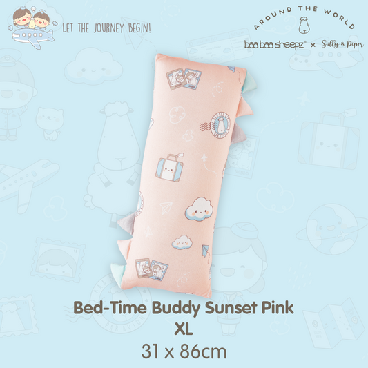 BBS Bedtime Buddy Sallyandpiper XL Sunset Pink (size 31x86cm)