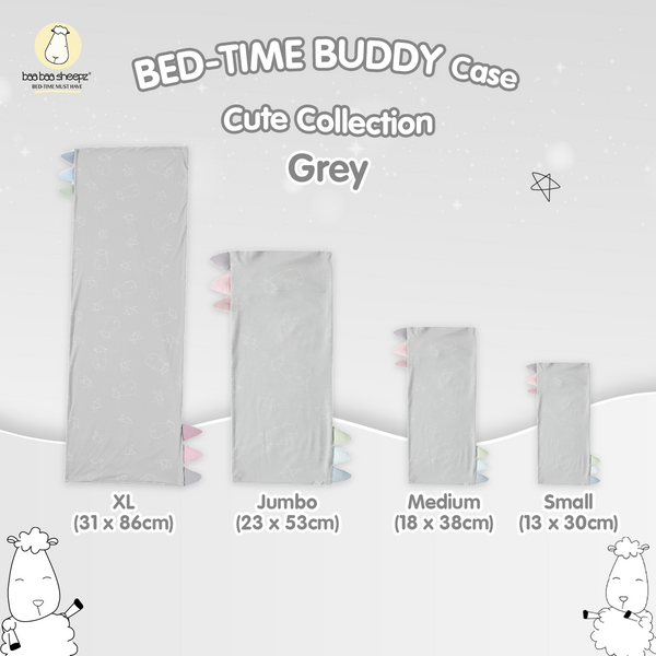 Baabaasheepz Buddy Case Cute Big Star & Sheepz Grey with Color tag S/M/L/XL