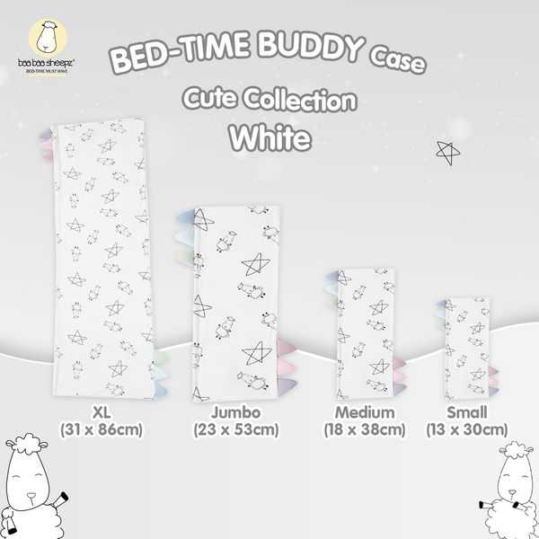 Baabaasheepz Buddy Case Cute Big Star & Sheepz White with Color tag S/M/L/XL