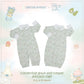 BBS  Convertible Gown & Romper Chef Baa Baa 0-6 Months