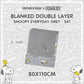 Baabaasheepz X Snoopy Double Layer Blanket S41 Grey - 36M