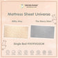 Baabaasheepz Mattress Sheet Baa Baa in the Universe New Milky Way / Starry Stars / Sprei Kasur