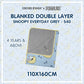 Baabaasheepz X Snoopy Double Layer Blanket S40 Blue Kids
