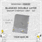 Baabaasheepz X Snoopy Double Layer Blanket S41 Grey Kids