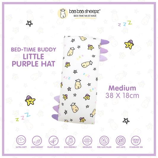 BBS Bedtime Buddy Little Purple Hat A Pearl with Color tag - Medium (size 18x38cm)