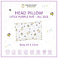 BBS Head Pillow Little Purple Hat A Pearl - Baby 25x35cm