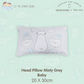 BBS Head Pillow Sallyandpiper Misty Grey Baby (size 20x30cm)