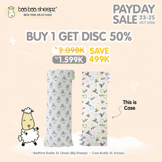 BBS Buy 1 Get Discount 50% Bedtime Buddy XL + Case Snoopy