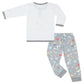 BBS X Snoopy Dreamy Paws Pyjamas Set S03 White + Pants S01 Grey