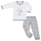 BBS X Snoopy Dreamy Paws Pyjamas Set S03 White + Pants S01 Grey