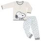 BBS X Snoopy Dreamland Doodles Pyjamas Set S05 Yellow + Pants S02 White