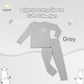BBS Pyjamas Set Cute Big Star & Head Grey Baby