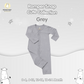 Baabaasheepz Romper Cute Big Star & Head Grey / Romper Kancing Anak